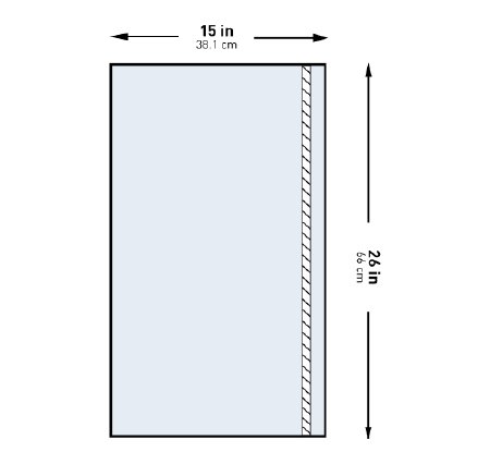 McKesson McKesson General Purpose Drape Utility Drape with Tape 15 W X 26 L Inch Sterile - 183-I80-05126-S