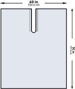 McKesson McKesson Orthopedic Drape Impervious U-Drape 60 W X 70 L Inch Sterile - 183-I80-09106-S