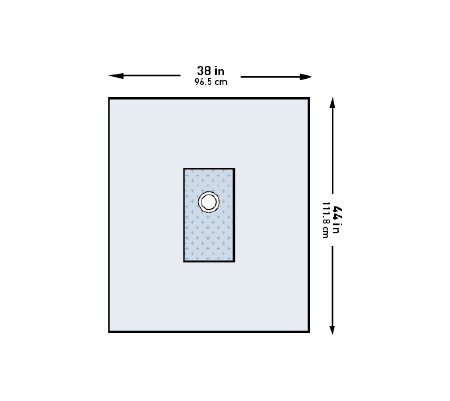 McKesson McKesson Cardiovascular Drape Brachial Angiography Drape 38 W X 44 L Inch Sterile - 183-I80-01164G-S