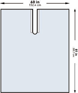 McKesson - Orthopedic Drape Impervious U-Drape 60 W X 81 L Inch Sterile - 183-I80-09147-S