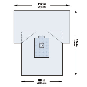 McKesson McKesson Orthopedic Drape Heavy-Duty Lower Extremity Drape 114 W X 88 W X 126 L Inch Sterile - 183-I80-09152G-S