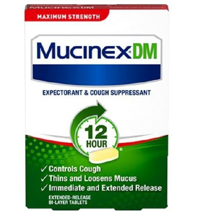 Reckitt Benckiser Mucinex Cold and Cough Relief 1,200 mg Strength Tablet 14 per Box - 63824002336