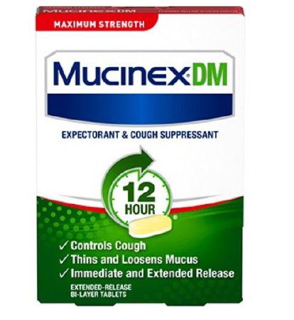 Mucinex - Cold and Cough Relief 1,200 mg Strength Tablet 14 per Box - 63824002336