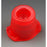 Globe Scientific Universal Cap Polyethylene Red 12-16Mm 1000/Pk - 118115R