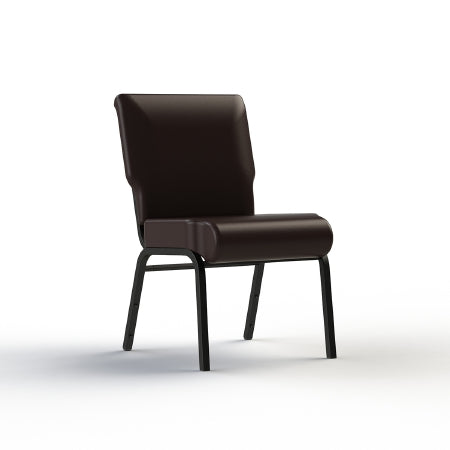 ComforTEK Seating Inc CHAIR, DINNING TITAN ARMLESS WIDE ROOTBEER/ROOTBEER 20" - 801-20-5435-5435