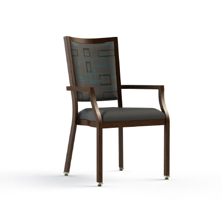 ComforTEK Seating Inc CHAIR, DINNING CONTESSA 100 ARMED SPA/GRAPHITE - CTS100-1F10-5600-5597
