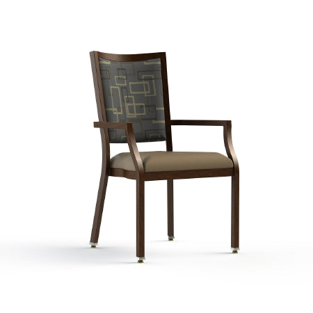 ComforTEK Seating Inc CHAIR, DINNING CONTESSA 100 ARMED LAPIS/BALSA 38" - CTS100-1F10-5602-5598