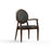 ComforTEK Seating Inc CHAIR, DINNNING CONTESSA 200 ARMED SPA/GRAPHITE 38" - CTS200-1F10-5600-5597