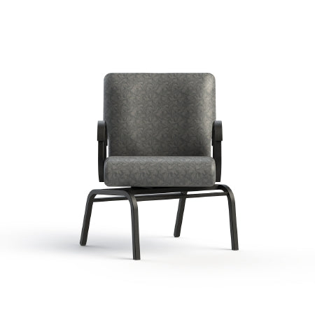 ComforTEK Seating Inc CHAIR, DINNING TITAN SWIVEL ARMLESS WIDE SLVR/SLVR 22" - 841SWL-22-5596-5596