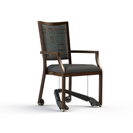 ComforTEK Seating Inc CHAIR, DINNING CONTESSA W/ARMSW/MOBILE ASSIST SPA/GRAPHITE - CTS100-1F10-5600-5597-REZ