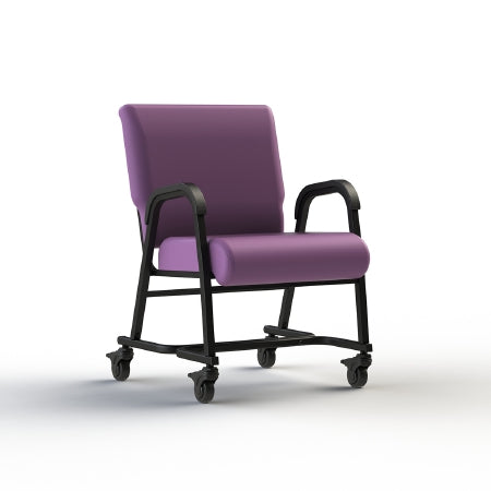 ComforTEK Seating Inc CHAIR, DINNING TITAN W/CASTER BARIATRIC GRAPE/GRAPE 22" - 841CAS-22-5436-5436-SH20