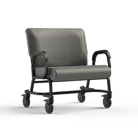 ComforTEK Seating Inc CHAIR, DINNING BARIATRIC W/CASTER SLVR/SLVR 30" - 941CAS-30-5596-5596