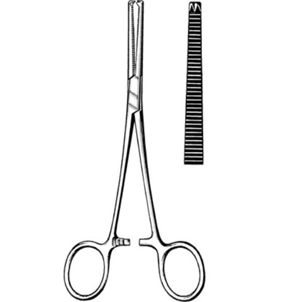 Sklar Instruments Forcep Hemostatic Rochester-Koch 5-1/2" Straight 1X2 Teeth Ea - 95-500