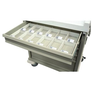 Harloff Multi-Dose Drawer Divider For Harloff Classic Line Medication Carts - 680540