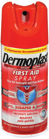 Emerson Healthcare Dermoplast First Aid Topical Pain Relief 20% - 0.2% Strength Benzocaine / Benzethonium Chloride Spray 2.75 oz. - 16864067001