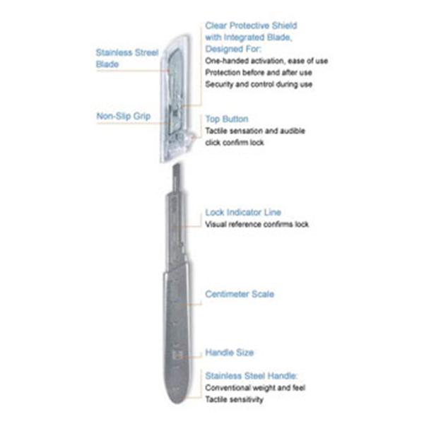 Bard Parker Blade Surgical Bard-Parker Standard/#22 Stainless Steel Sterile Disp 150/Ca - 373922