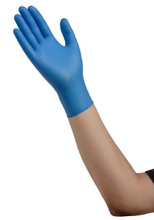 Cardinal Esteem Tru-Blu Stretchy Nitrile Exam Glove X-Large NonSterile Nitrile Standard Cuff Length Micro-Textured Blue Chemo Tested - 8899NB