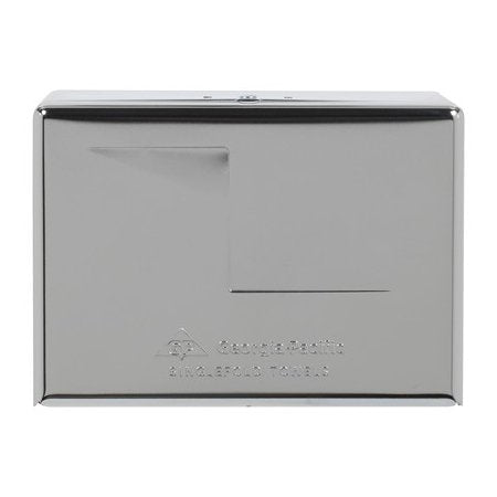 GP PRO - Paper Towel Dispenser Chrome Metal Manual Pull 500 Singlefold Towels Wall Mount - 56720