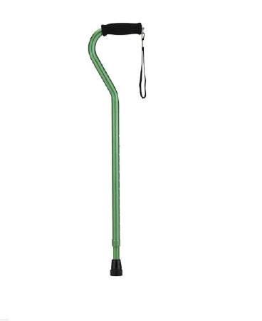 Nova Ortho-Med Offset Cane Aluminum 30 to 39 Inch Height Green - 1060GN