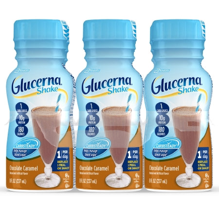 Abbott Nutrition Glucerna Shake Oral Supplement Chocolate Caramel Flavor 8 oz. Bottle Ready to Use - 66794
