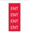 Key Surgical - Pre-Printed Label Multipurpose Label Red Paper ENT White Diagram / Symbol 8-1/2 X 11 Inch - T-604-04