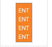 Key Surgical Key Surgical Pre-Printed Label Chart Tab ENT Orange 8-1/2 X 11 Inch - T-604-07