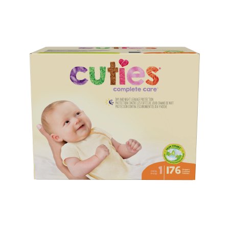 Cuties Complete Care - Unisex Baby Diaper Size 1 Disposable Heavy Absorbency - CCC11