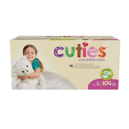 Cuties Complete Care - Unisex Baby Diaper Size 6 Disposable Heavy Absorbency - CCC16