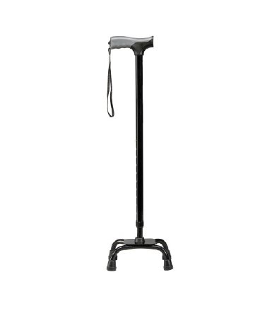 Soft Grip - Small Base Quad Cane Aluminum 31 to 40 Inch Height Black - FGA52300 0000