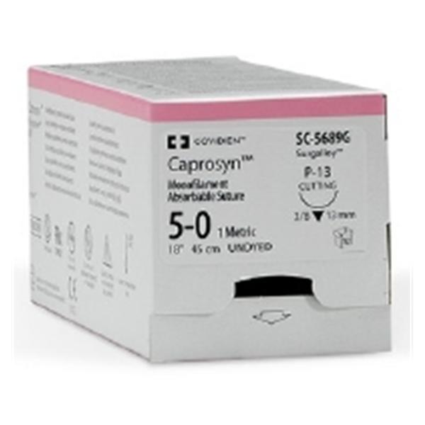 Medtronic MITG-Covidien Suture 6-0 Glycolide/Lactide P-13 Caprosyn Violet 18" Monofilament 12/Ca - SC5588G