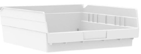 Akro-Mils - Shelf Bin White Industrial Grade Polymers 4 X 11-1/8 X 11-5/8 Inch - 30170WHITE