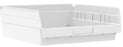 Akro-Mils Shelf Bin White Plastic 4 X 11-1/8 X 11-5/8 Inch - 30170WHITE
