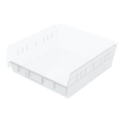 Akro-Mils Shelf Bin Clear Plastic 4 X 11-1/8 X 11-5/8 Inch - 30170SCLAR