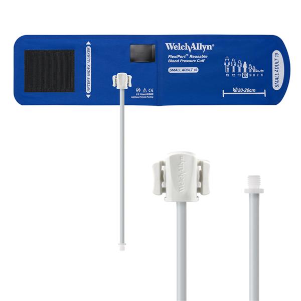 Welch-Allyn Cuff Blood Pressure Flexiport 20-26Cm Small Adult Size 10 Arm Light Blue Ea - REUSE-10-1SC