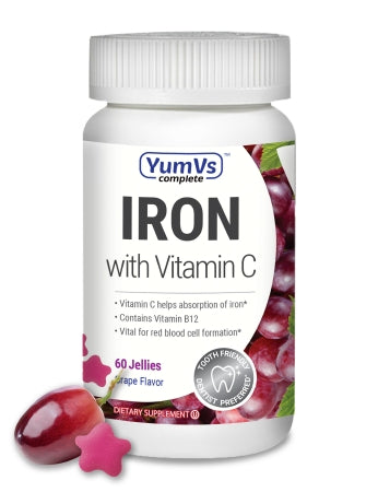 McKesson YumV's Multivitamin Supplement with Minerals Vitamin B12 / Ascorbic Acid / Gummy 60 per Bottle Grape Flavor - 9056-06