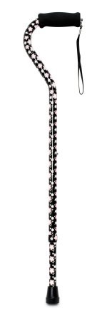 McKesson McKesson Offset Cane Aluminum 30 to 39 Inch Height Pink Floral - 146-RTL10303PF