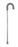 McKesson McKesson Round Handle Cane Aluminum 28-3/4 to 37-3/4 Inch Height Silver - 146-RTL10342