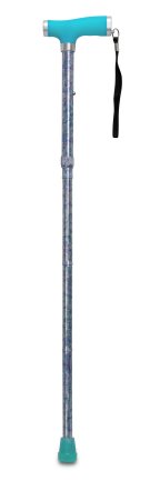 McKesson McKesson Folding Cane Aluminum 33 to 37 Inch Height Celebration Design - 146-RTL10304CE