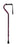 McKesson McKesson Offset Cane Aluminum 30 to 39 Inch Height Red Crackle Design - 146-RTL10372RC