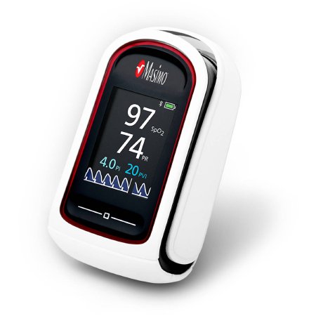 MightySat - Fingertip Pulse Oximeter Battery Operated Audible and Visual Alarm - 9909
