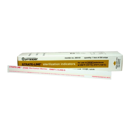 Strate-Line - Sterilization Process Indicator Strip Steam 8 Inch - 26510100