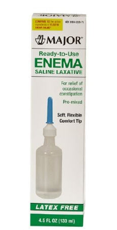 Major Pharmaceuticals Major Enema 4.5 oz 19 Gram - 7 Gram Strength Monobasic Sodium Phosphate / Dibasic Sodium Phosphate - 904632078