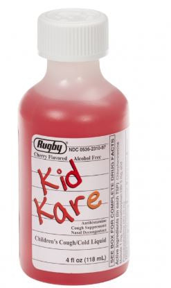 Major Pharmaceuticals Rugby Kid Kare Children's Cold and Cough Relief 1 mg - 15 mg - 5 mg / 5 mL Strength Liquid 4 oz. - 536231097