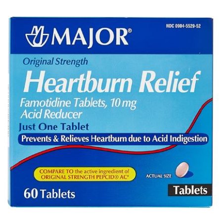 Major - Antacid 10 mg Strength Tablet 60 per Box - 00904552952