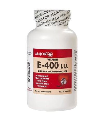 Major Pharmaceuticals Major Vitamin Supplement Vitamin E 400 IU Strength Softgel 100 per Bottle - 536479901
