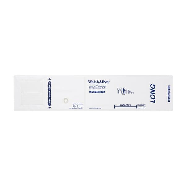 Welch-Allyn Cuff Blood Pressure Flexiport 25-34Cm Adlt 11 Arm Long White/Navy Blue 20/Pk - SOFT-11L