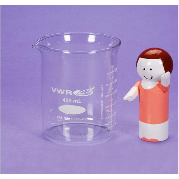 Health Care Logistics Graduated Beaker Glass No Closure Clear 400Ml Ea - 3374