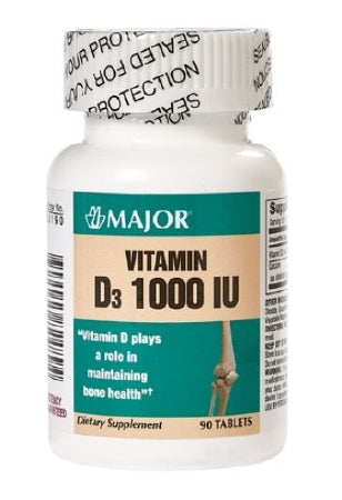 Major Pharmaceuticals Major Vitamin Supplement Vitamin D3 10000 IU Strength Tablet 100 per Bottle - 904582489