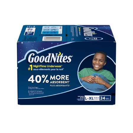 Kimberly Clark GoodNites Protective Underwear Male Large / X-Large Elastic Waist - 47478