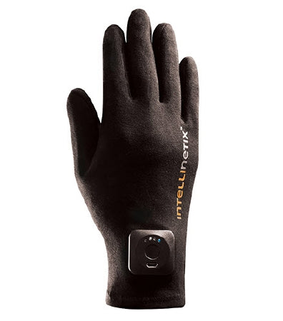 Brownmed Intellinetix Vibration Therapy Glove Full Finger Medium Wrist Length Hand Specific Pair Cotton - 7231